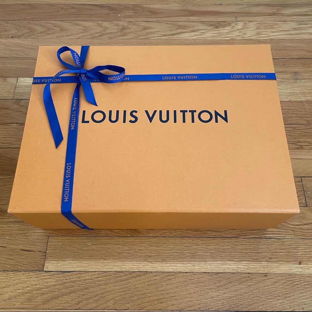 Large Louis Vuitton Box, Ribbon, Tissue Paper